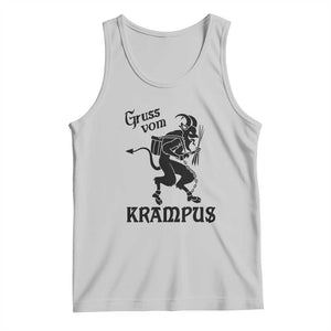 Krampus Tank Top Gruss Vom Greetings TS02 Ash Print Your Wear