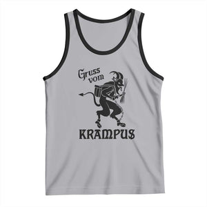 Krampus Tank Top Gruss Vom Greetings TS02 Athletic Heather Black Print Your Wear