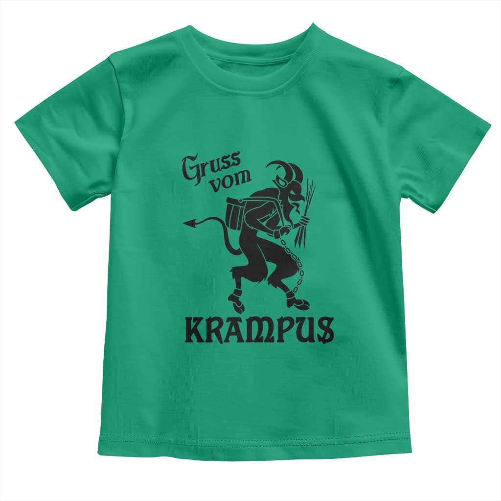 Krampus Toddler T Shirt Gruss Vom Greetings TS02 Irish Green Print Your Wear