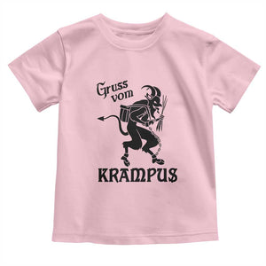 Krampus Toddler T Shirt Gruss Vom Greetings TS02 Light Pink Print Your Wear