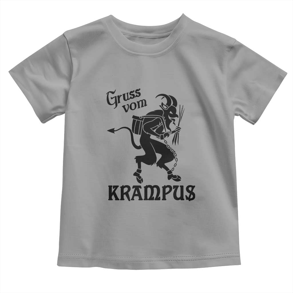 Krampus Toddler T Shirt Gruss Vom Greetings TS02 Sport Gray Print Your Wear