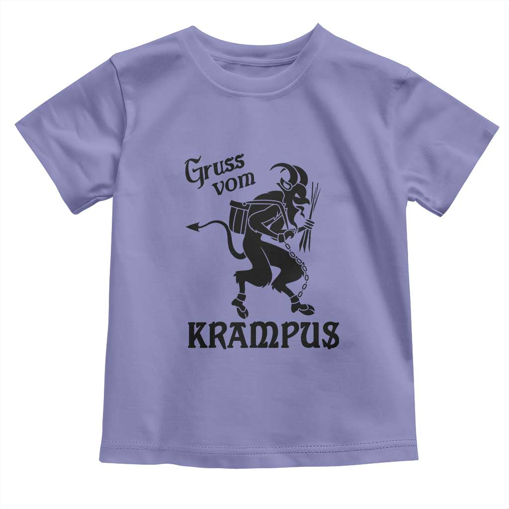 Krampus Toddler T Shirt Gruss Vom Greetings TS02 Violet Print Your Wear