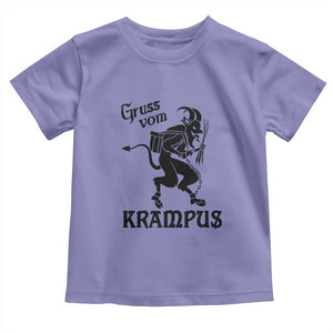 Krampus Toddler T Shirt Gruss Vom Greetings TS02 Violet Print Your Wear