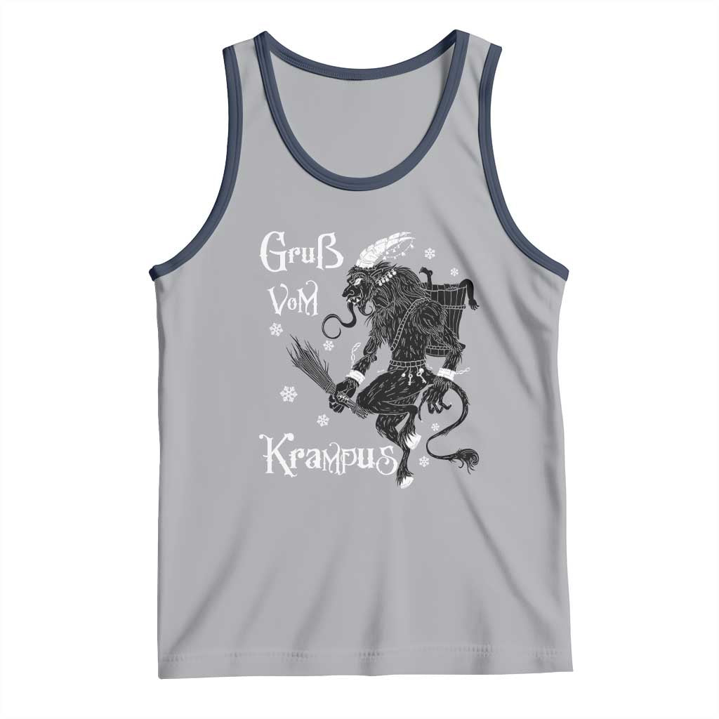Mythical Krampus Tank Top Gruss Vom Christmas Horror Figure Greeting TS02 Athletic Heather Navy Print Your Wear
