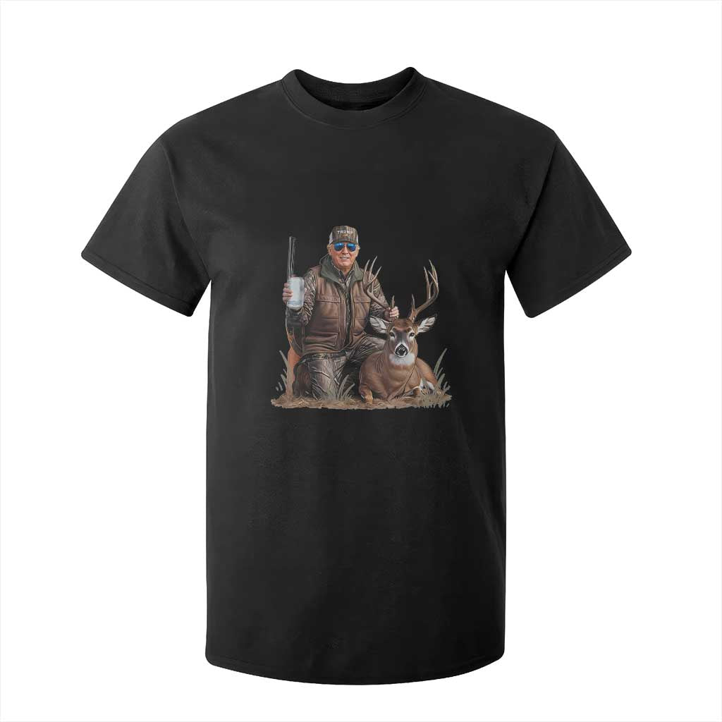 Trump Deer Hunting T Shirt For Kid And Beer Old School Camouflage TS02 Black Print Your Wear