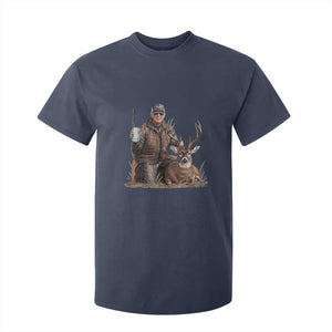 Trump Deer Hunting T Shirt For Kid And Beer Old School Camouflage TS02 Navy Print Your Wear