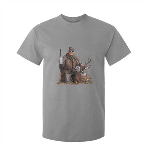 Trump Deer Hunting T Shirt For Kid And Beer Old School Camouflage TS02 Sport Gray Print Your Wear