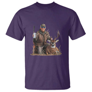 Trump Deer Hunting T Shirt And Beer Old School Camouflage TS02 Purple Print Your Wear