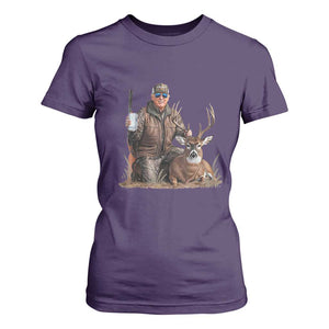 Trump Deer Hunting T Shirt For Women And Beer Old School Camouflage TS02 Purple Print Your Wear