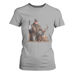 Trump Deer Hunting T Shirt For Women And Beer Old School Camouflage TS02 Sport Gray Print Your Wear