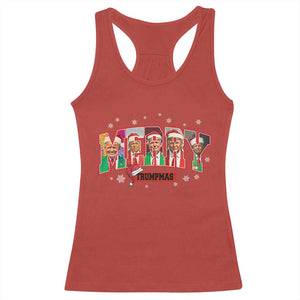 Christmas Trump Racerback Tank Top Merry Trumpmas 2024 Santa Donald Funny Xmas Pajamas TS02 Red Print Your Wear