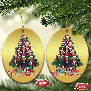 Xmas Trump Supporter Christmas Ornament Xmas Tree Dream Team Daddys Home President 45 47 TS02 Oval Gold Print Your Wear