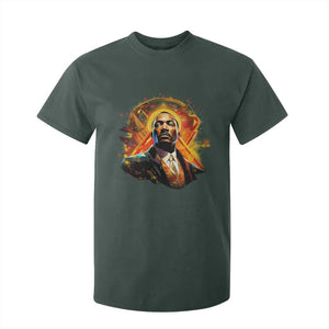 Martin Luther King MLK T Shirt For Kid Afrofuturism Graphic Art TS02 Dark Forest Green Print Your Wear