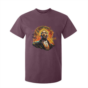 Martin Luther King MLK T Shirt For Kid Afrofuturism Graphic Art TS02 Maroon Print Your Wear