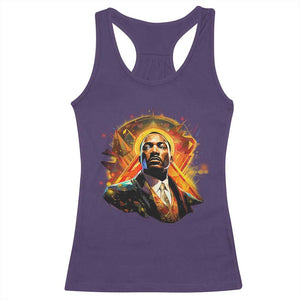 Martin Luther King MLK Racerback Tank Top Afrofuturism Graphic Art TS02 Purple Print Your Wear