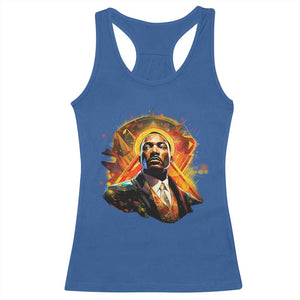 Martin Luther King MLK Racerback Tank Top Afrofuturism Graphic Art TS02 Royal Blue Print Your Wear