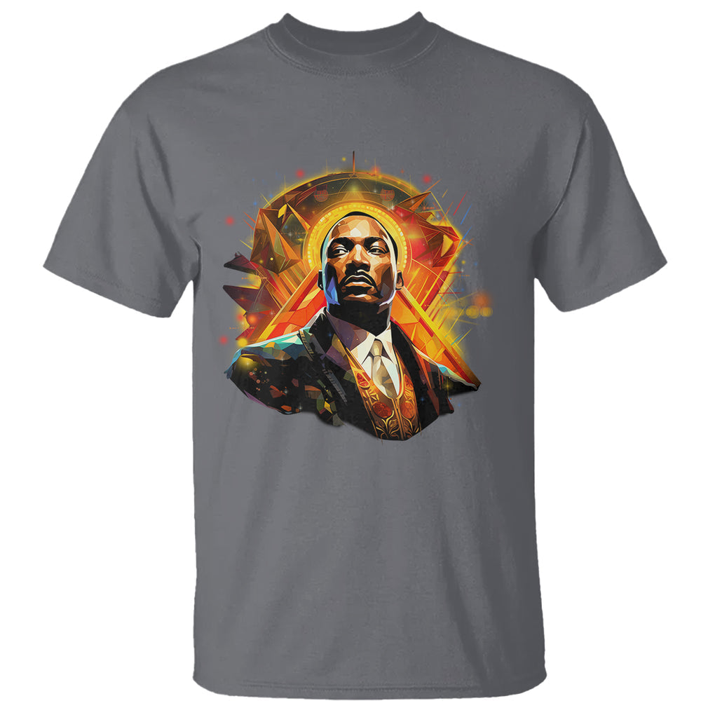 Martin Luther King MLK T Shirt Afrofuturism Graphic Art Black History Month TS02 Charcoal Printyourwear