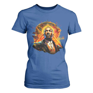 Martin Luther King MLK T Shirt For Women Afrofuturism Graphic Art TS02 Royal Blue Print Your Wear