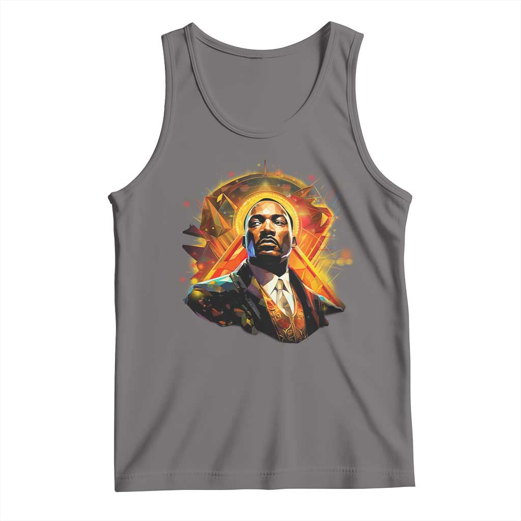 Martin Luther King MLK Tank Top Afrofuturism Graphic Art TS02 Deep Heather Print Your Wear