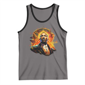 Martin Luther King MLK Tank Top Afrofuturism Graphic Art TS02 Deep Heather Black Print Your Wear