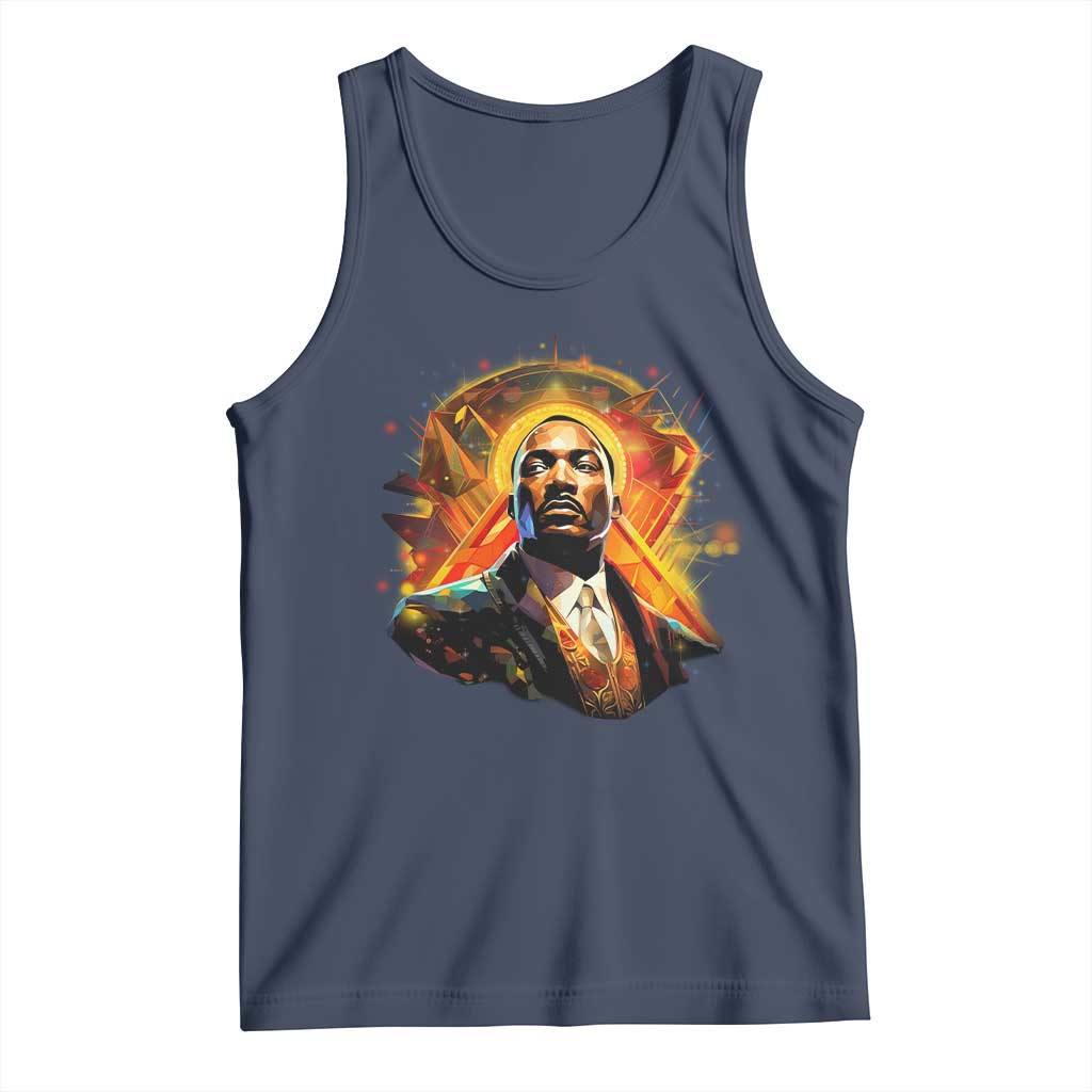 Martin Luther King MLK Tank Top Afrofuturism Graphic Art TS02 Navy Print Your Wear