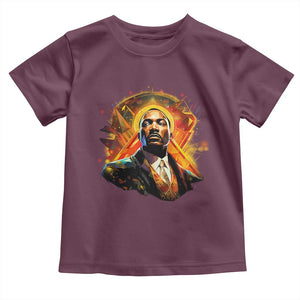 Martin Luther King MLK Toddler T Shirt Afrofuturism Graphic Art TS02 Maroon Print Your Wear
