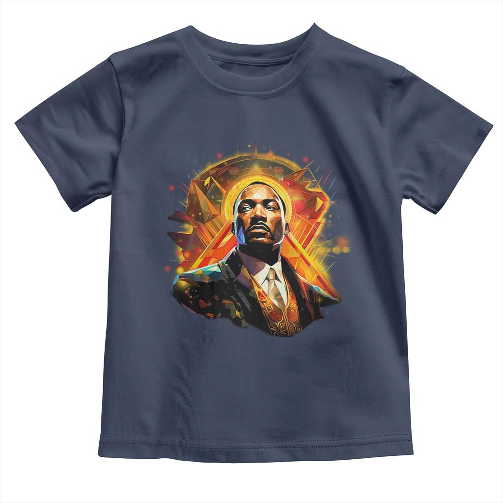 Martin Luther King MLK Toddler T Shirt Afrofuturism Graphic Art TS02 Navy Print Your Wear