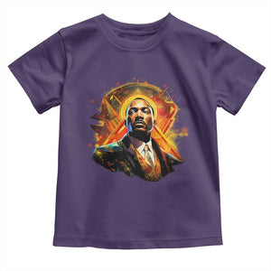 Martin Luther King MLK Toddler T Shirt Afrofuturism Graphic Art TS02 Purple Print Your Wear
