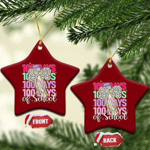 Retro Coquette 100 Days Of School Ceramic Ornament for Schoolgirls Teacher TS02 Print Your Wear