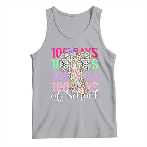 Retro Coquette 100 Days Of School Tank Top for Schoolgirls Teacher TS02 Athletic Heather Print Your Wear