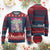 Retro Coquette 100 Days Of School Knit Sweatshirt for Schoolgirls Teacher TS02 Burgundy Print Your Wear