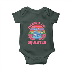 Funny Daddy's Lil Squirter Baby Onesie Cute Whale Inappropriate Embarrassing Adult Joke TS02 Print Your Wear