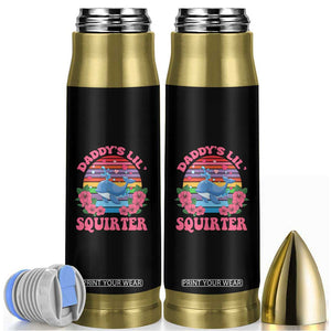 Funny Daddy's Lil Squirter Bullet Tumbler Cute Whale Inappropriate Embarrassing Adult Joke TS02 Black Print Your Wear