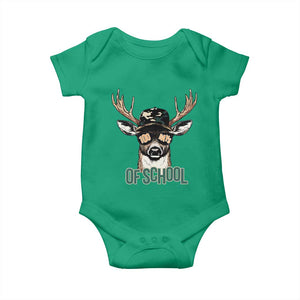 Bucked' 100 Days Of School Baby Onesie Deer Student Boy Girls 100th Day TS02 Irish Green Print Your Wear
