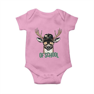 Bucked' 100 Days Of School Baby Onesie Deer Student Boy Girls 100th Day TS02 Light Pink Print Your Wear