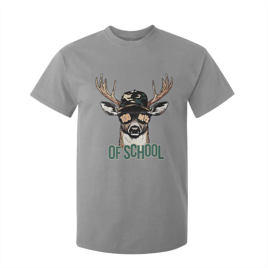 Bucked' 100 Days Of School T Shirt For Kid Deer Student Boy Girls 100th Day TS02 Sport Gray Print Your Wear