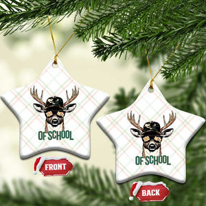 Bucked' 100 Days Of School Ceramic Ornament Deer Student Boy Girls 100th Day TS02 Print Your Wear