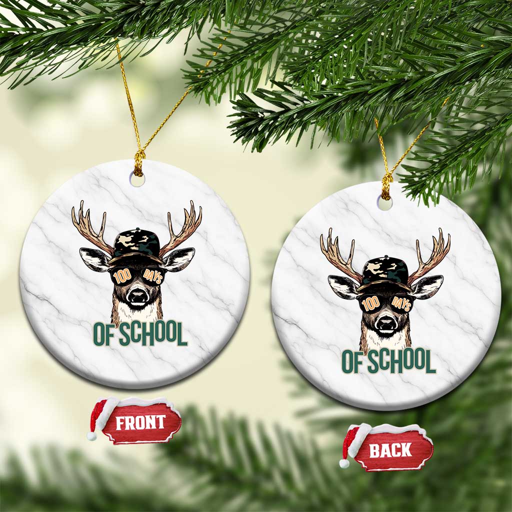 Bucked' 100 Days Of School Ceramic Ornament Deer Student Boy Girls 100th Day TS02 1pc White Marble Print Your Wear