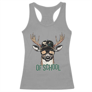 Bucked' 100 Days Of School Racerback Tank Top Deer Student Boy Girls 100th Day TS02 Sport Gray Print Your Wear