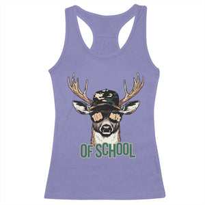 Bucked' 100 Days Of School Racerback Tank Top Deer Student Boy Girls 100th Day TS02 Violet Print Your Wear