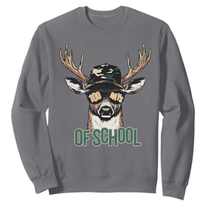 Bucked' 100 Days Of School Sweatshirt Deer Student Boy Girls 100th Day TS02 Charcoal Print Your Wear