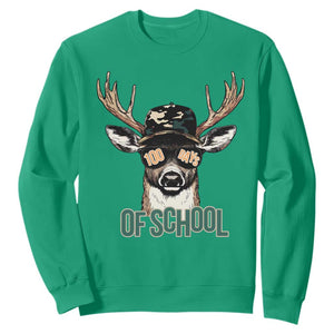 Bucked' 100 Days Of School Sweatshirt Deer Student Boy Girls 100th Day TS02 Irish Green Print Your Wear