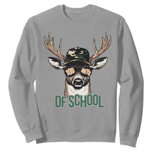 Bucked' 100 Days Of School Sweatshirt Deer Student Boy Girls 100th Day TS02 Sport Gray Print Your Wear