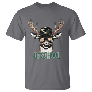 Bucked' 100 Days Of School T Shirt Deer Student Boy Girls 100th Day TS02 Charcoal Print Your Wear