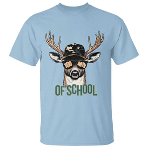 Bucked' 100 Days Of School T Shirt Deer Student Boy Girls 100th Day TS02 Light Blue Print Your Wear