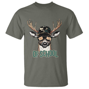 Bucked' 100 Days Of School T Shirt Deer Student Boy Girls 100th Day TS02 Military Green Print Your Wear