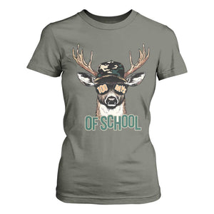 Bucked' 100 Days Of School T Shirt For Women Deer Student Boy Girls 100th Day TS02 Military Green Print Your Wear