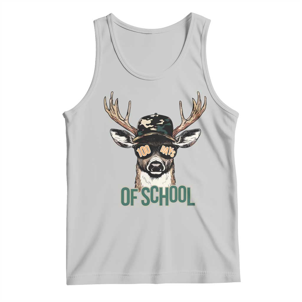 Bucked' 100 Days Of School Tank Top Deer Student Boy Girls 100th Day TS02 Ash Print Your Wear