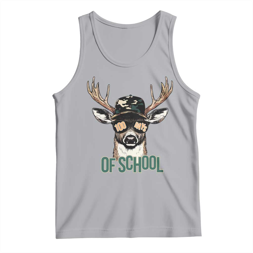Bucked' 100 Days Of School Tank Top Deer Student Boy Girls 100th Day TS02 Athletic Heather Print Your Wear