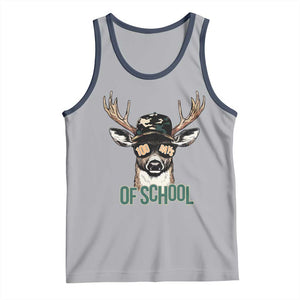 Bucked' 100 Days Of School Tank Top Deer Student Boy Girls 100th Day TS02 Athletic Heather Navy Print Your Wear